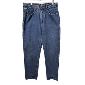 Guide Gear Flannel Lined Jeans Women's 12 Blue Denim Relaxed High Rise Straight